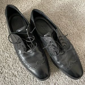 Mens Ecco Black Dress Shoes